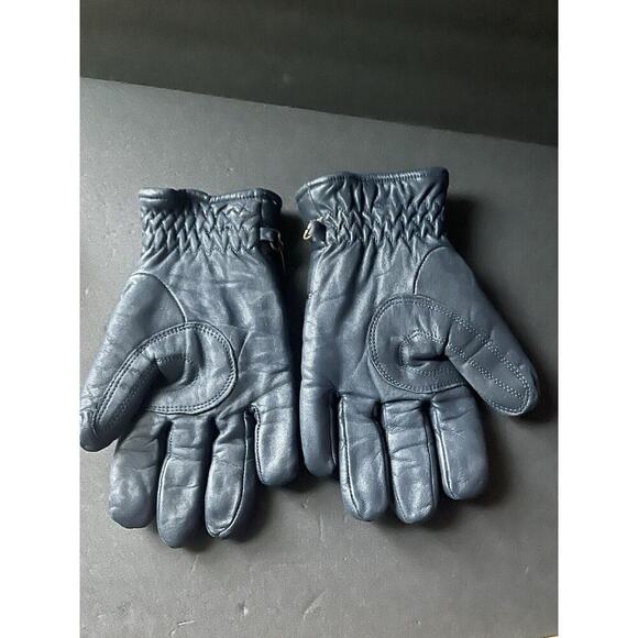 Vintage Better Sweet Leather Gloves Blue Unisex Ski Snow - Picture 2 of 6